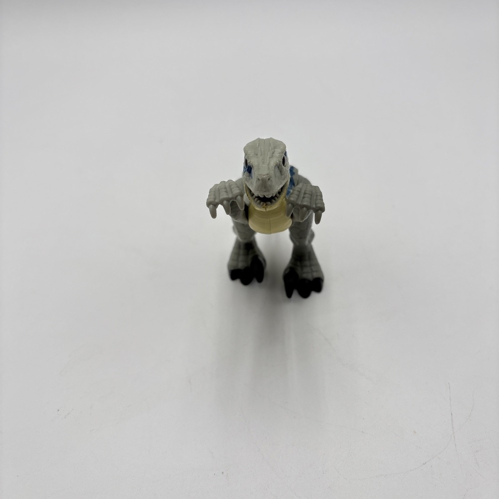 Jurassic Park Velociraptor Blue Moveable Mouth Limbs Figure 5" Inch Head To Toe